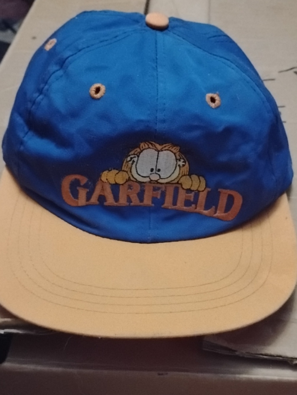 Garfield Kids Hat in Blue and Yellow